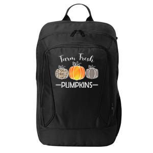 Farm Fresh Pumpkins City Backpack