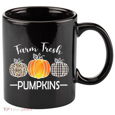Farm Fresh Pumpkins 11oz C Handle Ceramic Mug