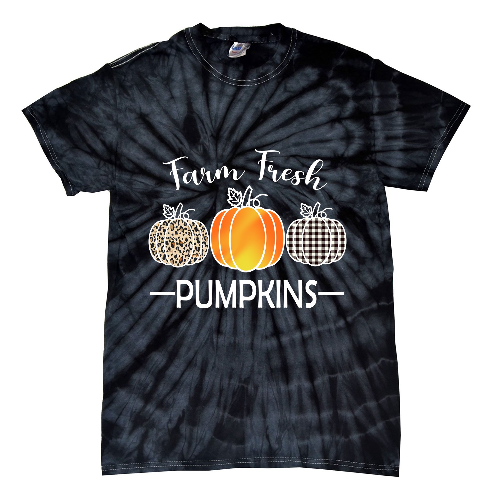 Farm Fresh Pumpkins Tie-Dye T-Shirt