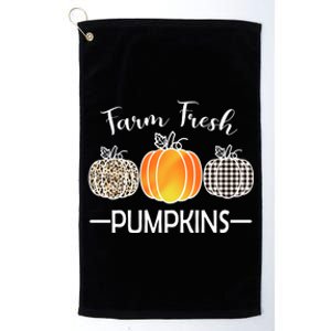 Farm Fresh Pumpkins Platinum Collection Golf Towel