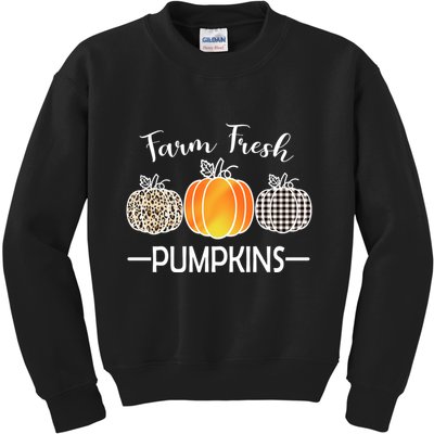 Farm Fresh Pumpkins Kids Sweatshirt