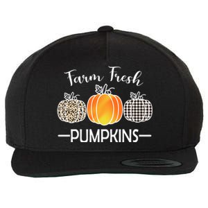 Farm Fresh Pumpkins Wool Snapback Cap