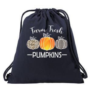 Farm Fresh Pumpkins Drawstring Bag