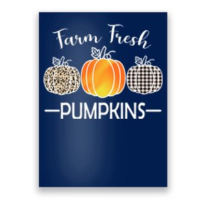 Farm Fresh Pumpkins Poster