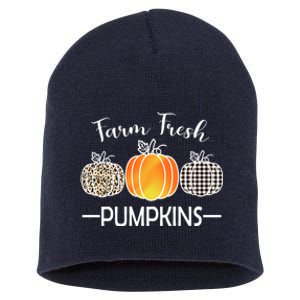 Farm Fresh Pumpkins Short Acrylic Beanie