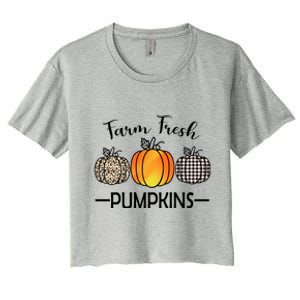 Farm Fresh Pumpkins Women's Crop Top Tee