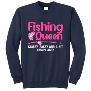 Funny Fishing Queen Ladies Fishing Lovers Gift Sweatshirt