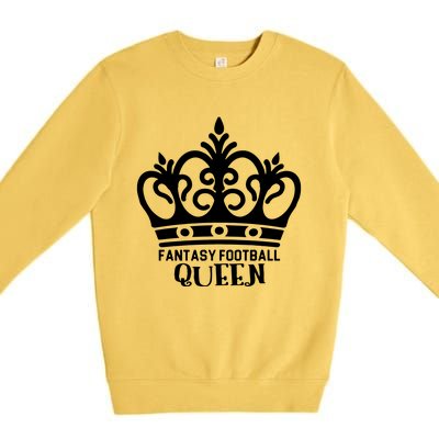 Fantasy Football Queen Premium Crewneck Sweatshirt