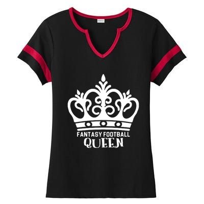 Fantasy Football Queen Ladies Halftime Notch Neck Tee