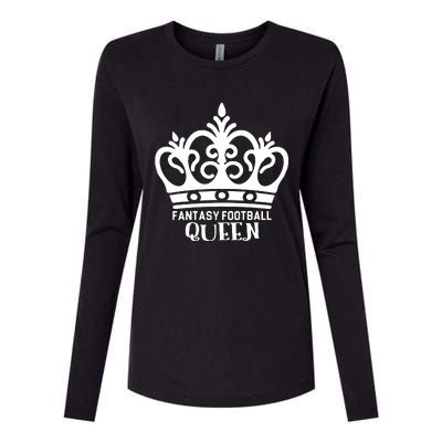 Fantasy Football Queen Womens Cotton Relaxed Long Sleeve T-Shirt