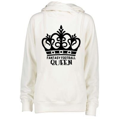 Fantasy Football Queen Womens Funnel Neck Pullover Hood