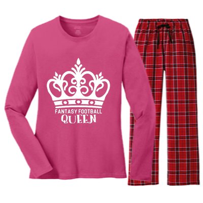 Fantasy Football Queen Women's Long Sleeve Flannel Pajama Set 