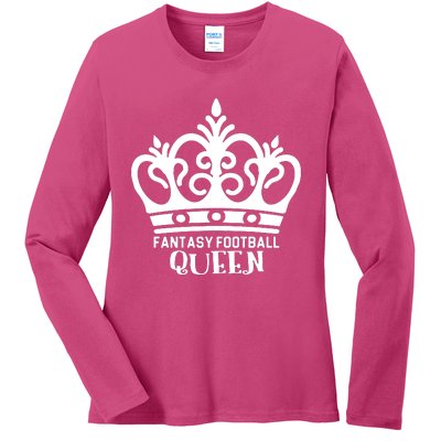 Fantasy Football Queen Ladies Long Sleeve Shirt