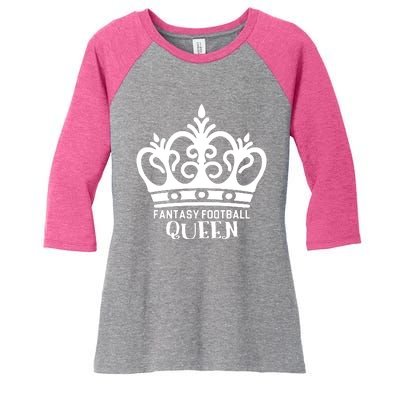 Fantasy Football Queen Women's Tri-Blend 3/4-Sleeve Raglan Shirt