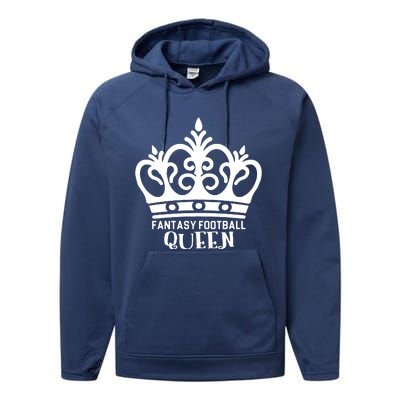 Fantasy Football Queen Performance Fleece Hoodie