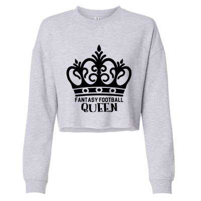 Fantasy Football Queen Cropped Pullover Crew