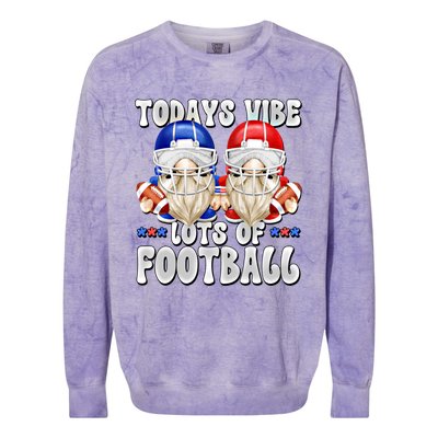 Funny Football Quotes For American Football Mom And Dad Gnome Gift Colorblast Crewneck Sweatshirt