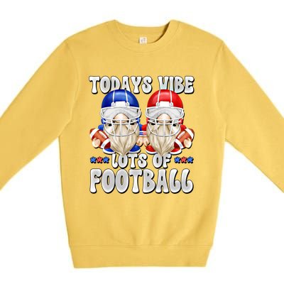 Funny Football Quotes For American Football Mom And Dad Gnome Gift Premium Crewneck Sweatshirt