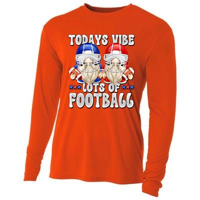 Funny Football Quotes For American Football Mom And Dad Gnome Gift Cooling Performance Long Sleeve Crew