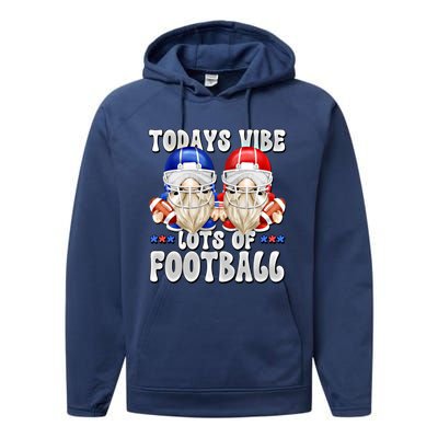 Funny Football Quotes For American Football Mom And Dad Gnome Gift Performance Fleece Hoodie