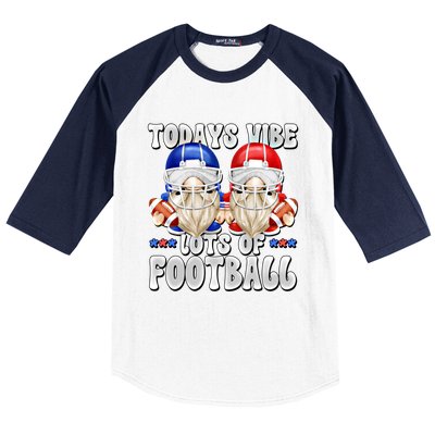 Funny Football Quotes For American Football Mom And Dad Gnome Gift Baseball Sleeve Shirt