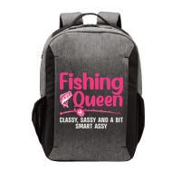 Funny Fishing Queen Design For  Ladies Vector Backpack