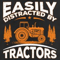 Funny Farming Quote Gift Easily Distracted By Tractors Gift 11oz C Handle Ceramic Mug
