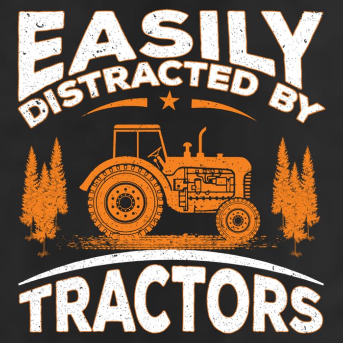 Funny Farming Quote Gift Easily Distracted By Tractors Gift 11oz C Handle Ceramic Mug
