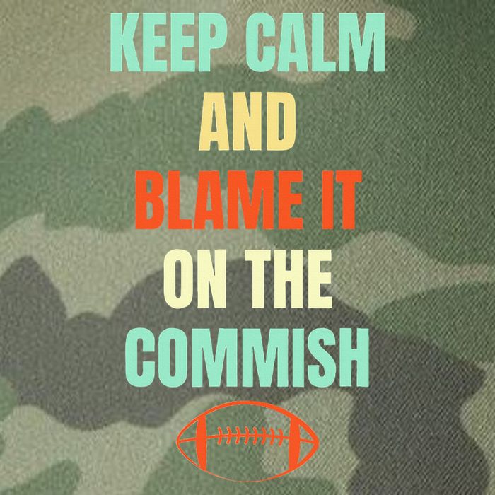 Fantasy Football Quote Keep Calm And Blame The Commissioner Legacy Tie Dye Trucker Hat