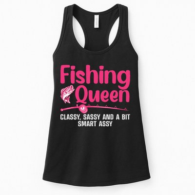 Funny Fishing Queen Design For Women Ladies Fishing Lovers Womens Tank Top