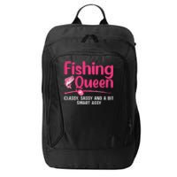 Funny Fishing Queen Design For Women Ladies Fishing Lovers City Backpack