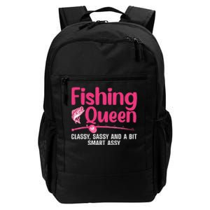 Funny Fishing Queen Design For Women Ladies Fishing Lovers Daily Commute Backpack