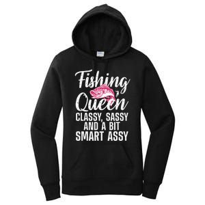 Funny Fishing Queen Design For Women Ladies Fishing Lovers Women's Pullover Hoodie