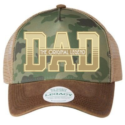 Funny Father Quote Dad The Original Legend Legacy Tie Dye Trucker Hat