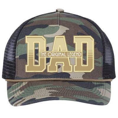 Funny Father Quote Dad The Original Legend Retro Rope Trucker Hat Cap