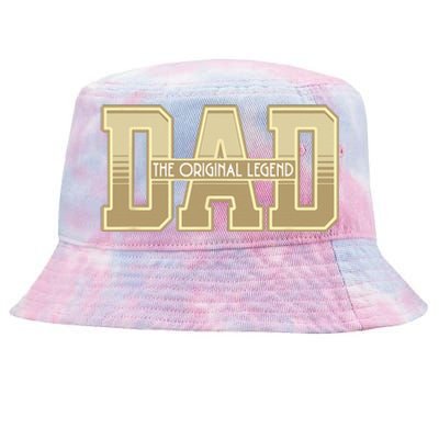 Funny Father Quote Dad The Original Legend Tie-Dyed Bucket Hat