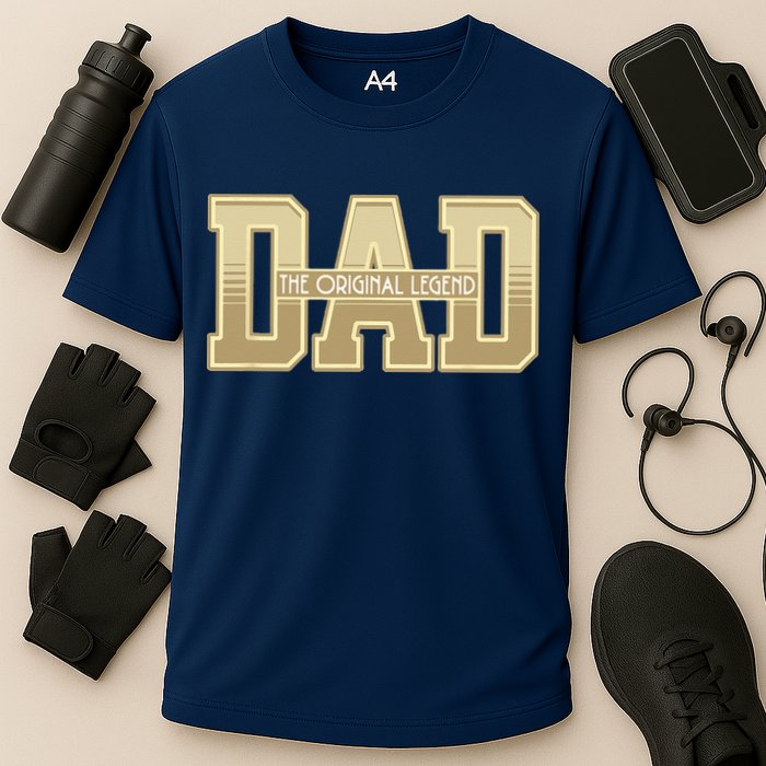 Funny Father Quote Dad The Original Legend Cooling Performance Crew T-Shirt