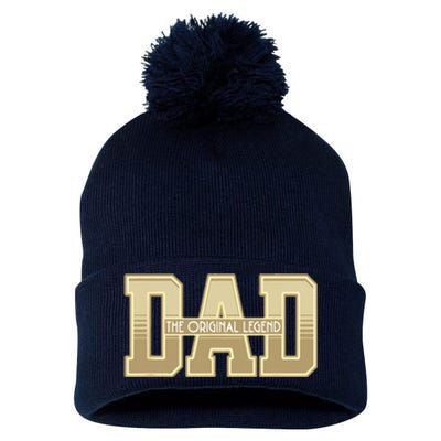 Funny Father Quote Dad The Original Legend Pom Pom 12in Knit Beanie