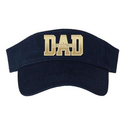 Funny Father Quote Dad The Original Legend Valucap Bio-Washed Visor