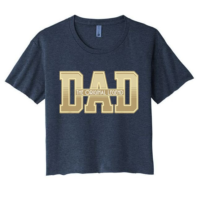 Funny Father Quote Dad The Original Legend Crop Top