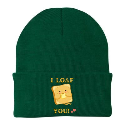 Funny Food Quote I loaf You vintage Knit Cap Winter Beanie