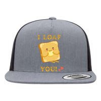 Funny Food Quote I loaf You vintage Flat Bill Trucker Hat