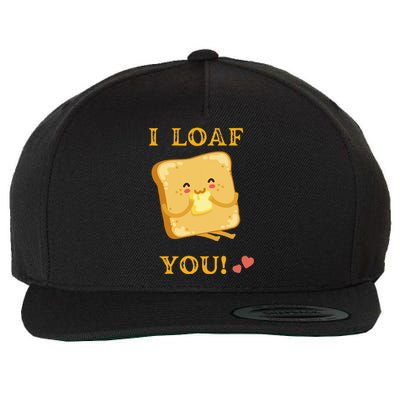 Funny Food Quote I loaf You vintage Wool Snapback Cap