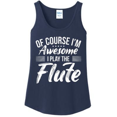 Funny Flute Quote I Awesome Flute Player Ladies Essential Tank