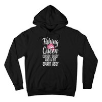 Funny Fishing Queen Design For Women Ladies Fishing Lovers Hoodie