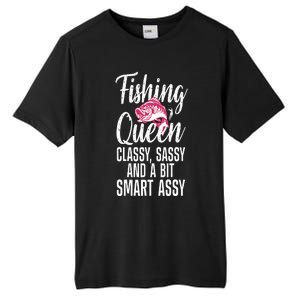 Funny Fishing Queen Design For Women Ladies Fishing Lovers Tall Fusion ChromaSoft Performance T-Shirt