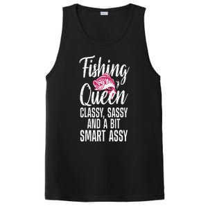 Funny Fishing Queen Design For Women Ladies Fishing Lovers PosiCharge Competitor Tank