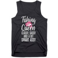 Funny Fishing Queen Design For Women Ladies Fishing Lovers Tank Top