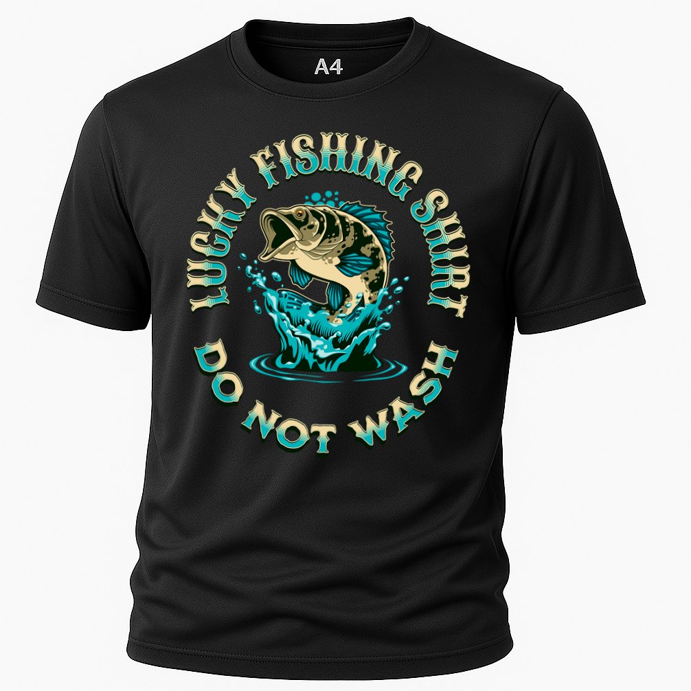 Funny Fishing Quotes Funny Fishing Memes Lucky Fishing Cooling Performance Crew T-Shirt