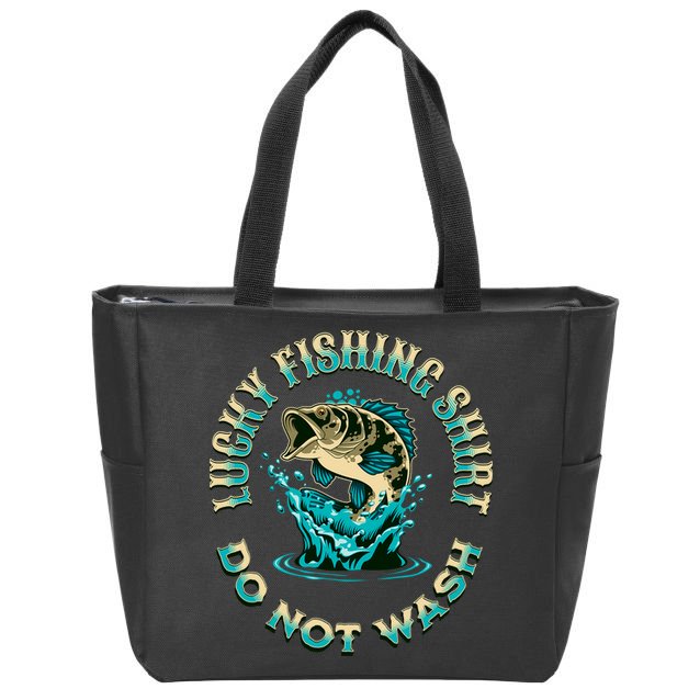 Funny Fishing Quotes Funny Fishing Memes Lucky Fishing Zip Tote Bag